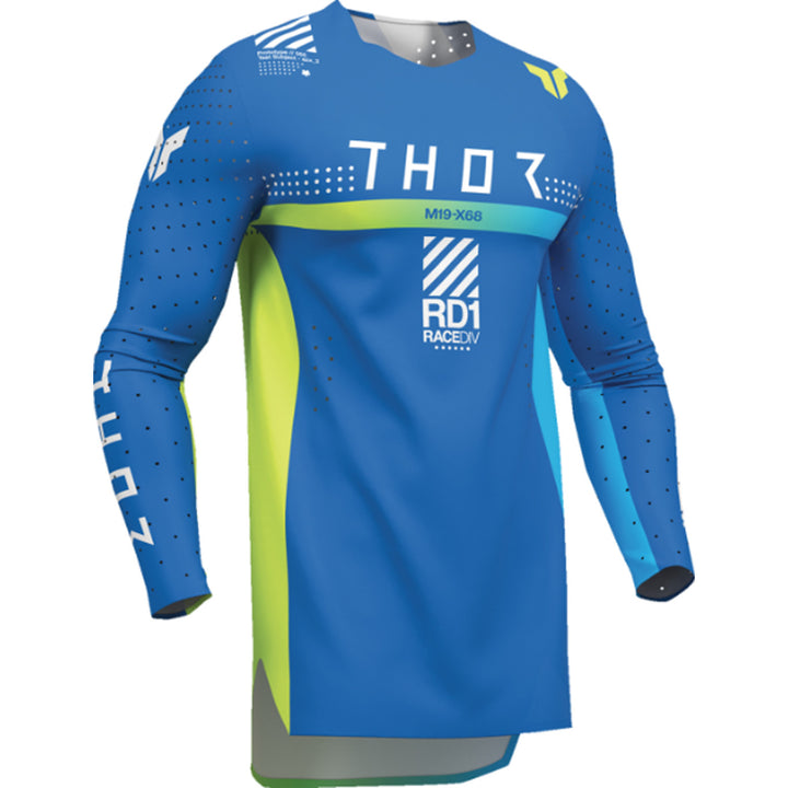 THOR Youth SPORTMODE Synth Jersey Blue - Front Right Side View