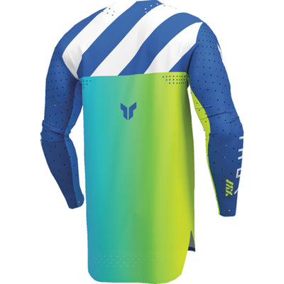 THOR Youth SPORTMODE Synth Jersey Blue - Rear Right Side View