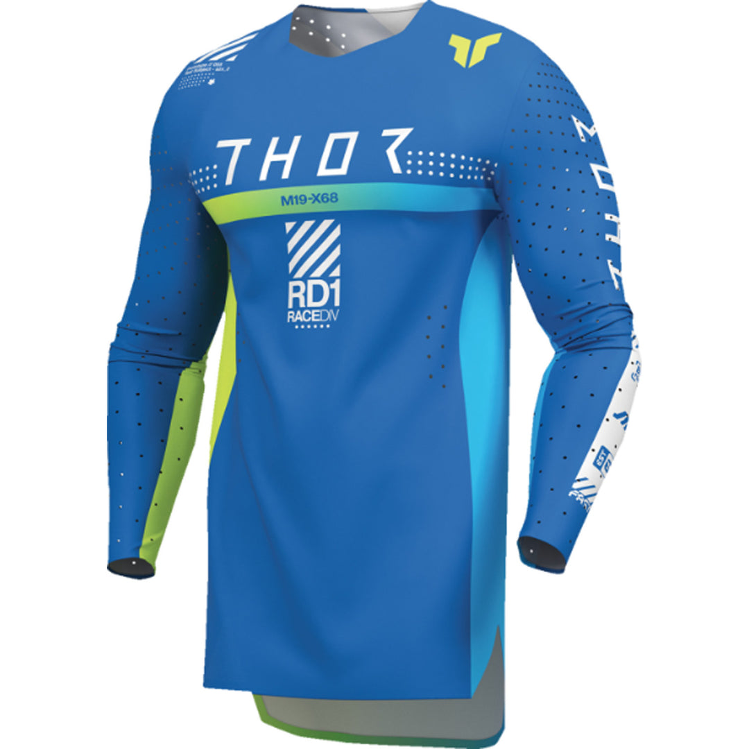 THOR Youth SPORTMODE Synth Jersey Blue - Front Left Side View