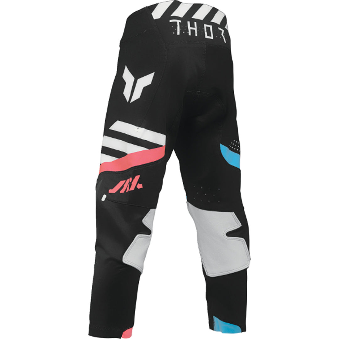 THOR Youth SPORTMODE Synth Pants Black - Rear Left Side View