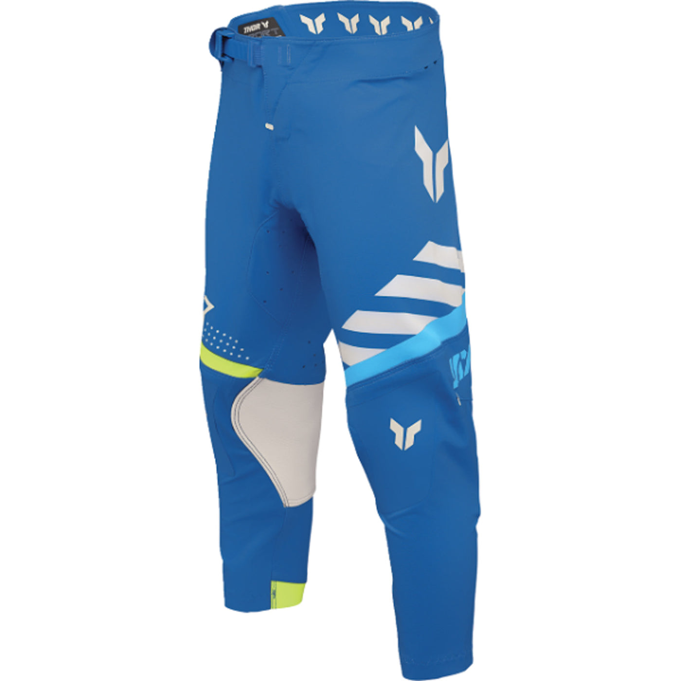 THOR Youth SPORTMODE Synth Pants Blue - Front Left Side View