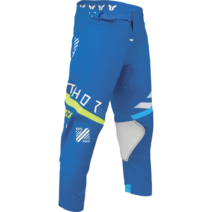 THOR Youth SPORTMODE Synth Pants Blue - Front Right Side View