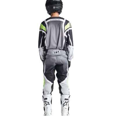 Troy Lee Designs GP Pro Air Bands Jersey Phantom/Gray - Rear View of Model Posing in Jersey