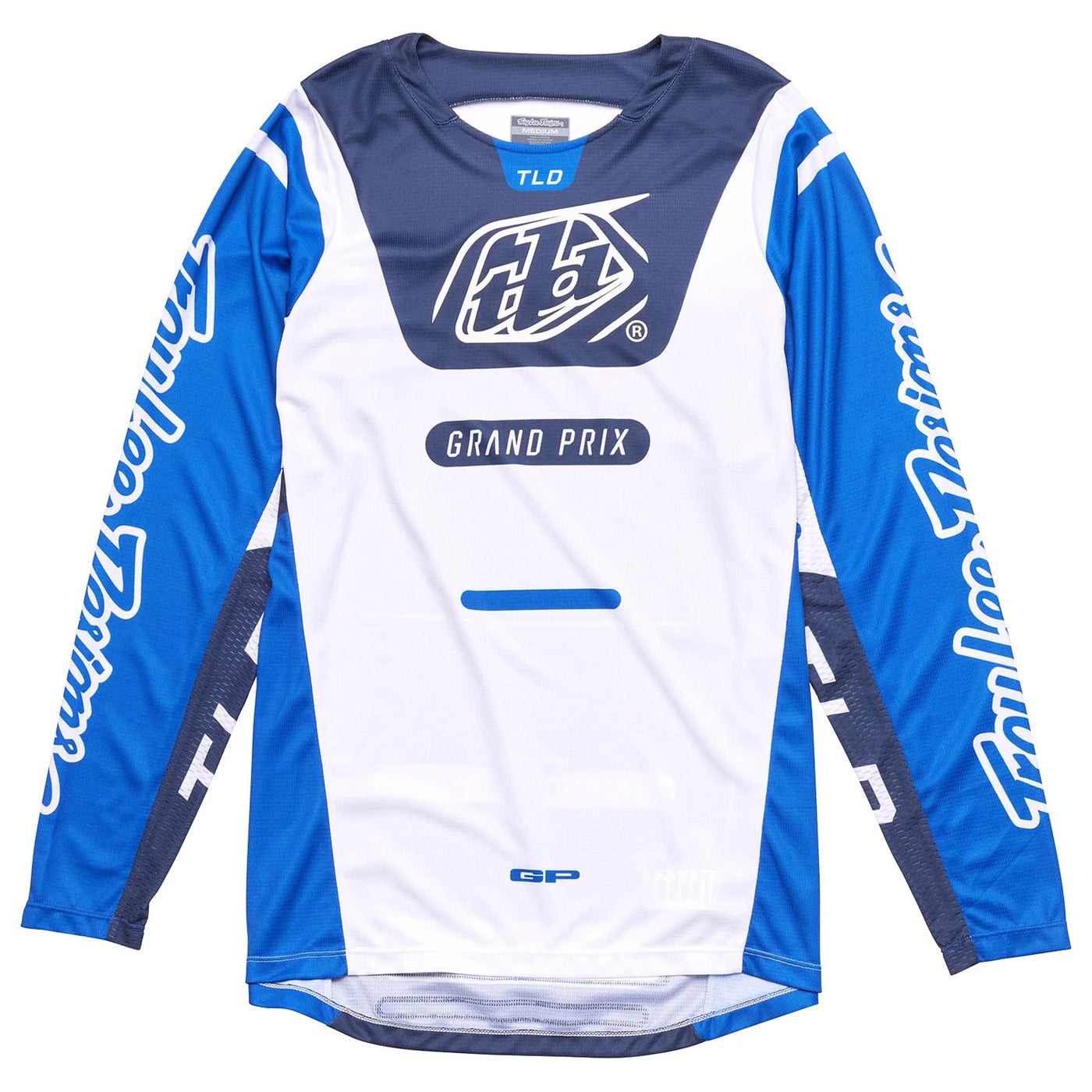 Troy Lee Designs GP Pro Blends Jersey White/Blue - Front View