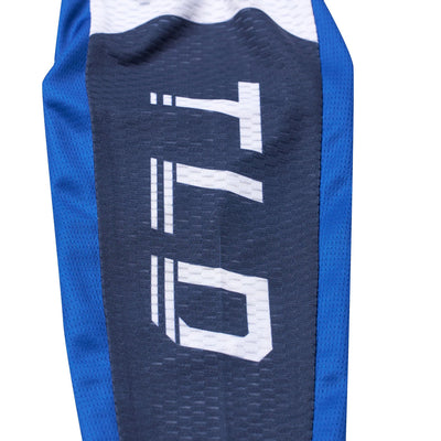 Troy Lee Designs GP Pro Blends Jersey White/Blue - Close-Up of Sleeve Graphic