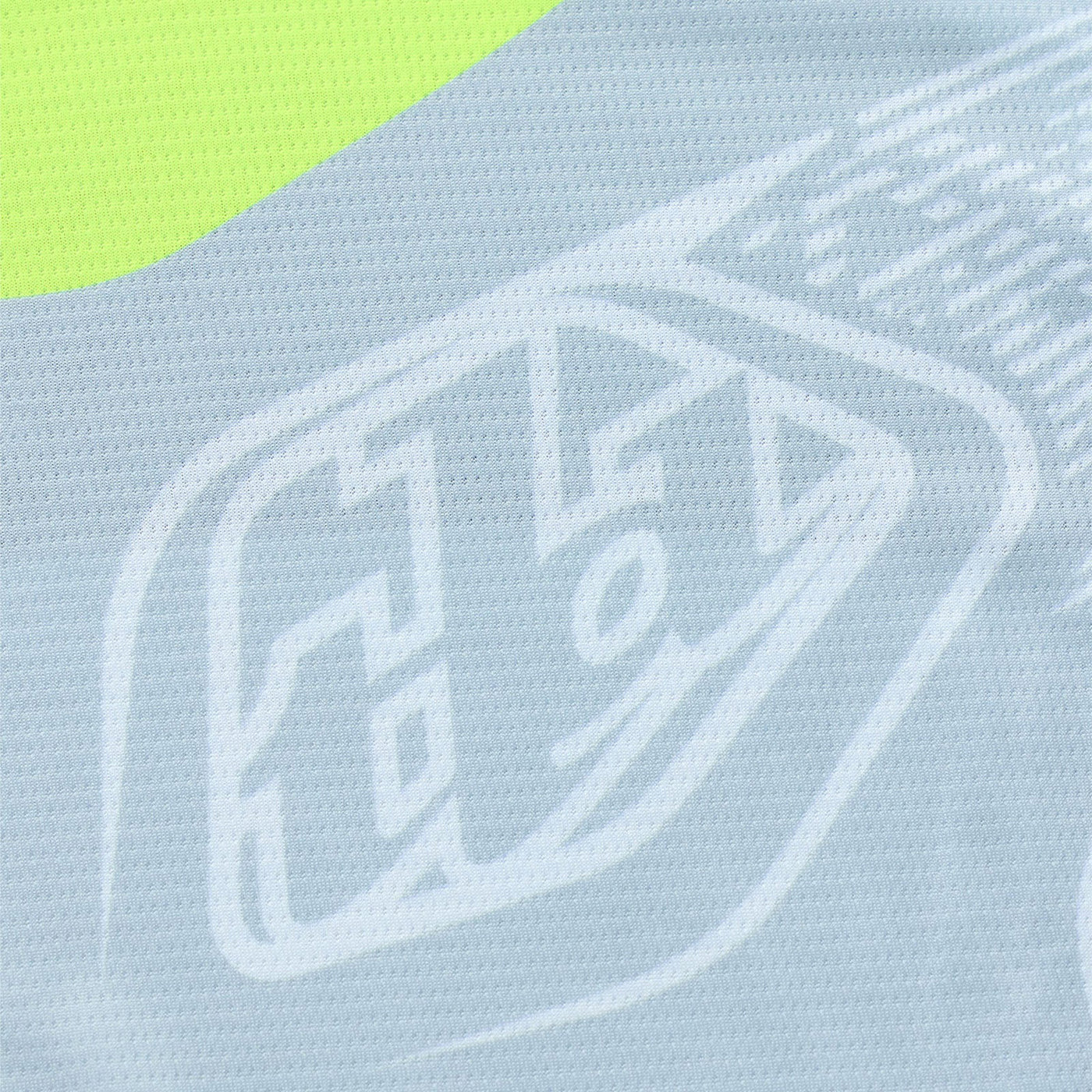 Troy Lee Designs GP Pro Frames Jersey Vapor/Gray - Close-Up of Front Graphics