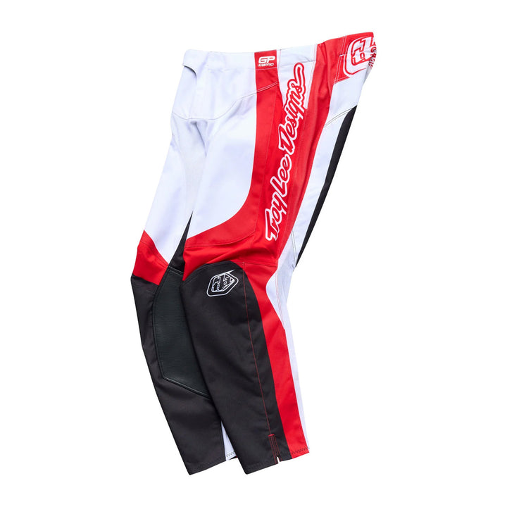 Troy Lee Designs GP Pro Frames Pants White/Red - Left Side View
