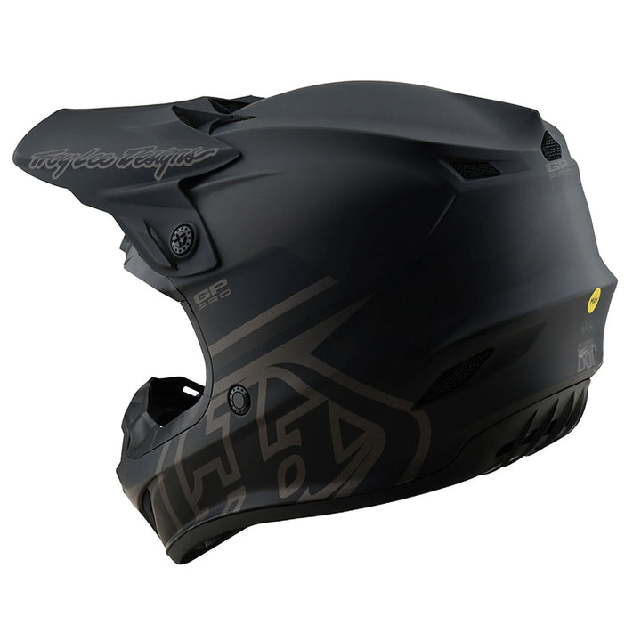 Troy Lee Designs GP Pro Mono Helmet Black - Rear Left Side View