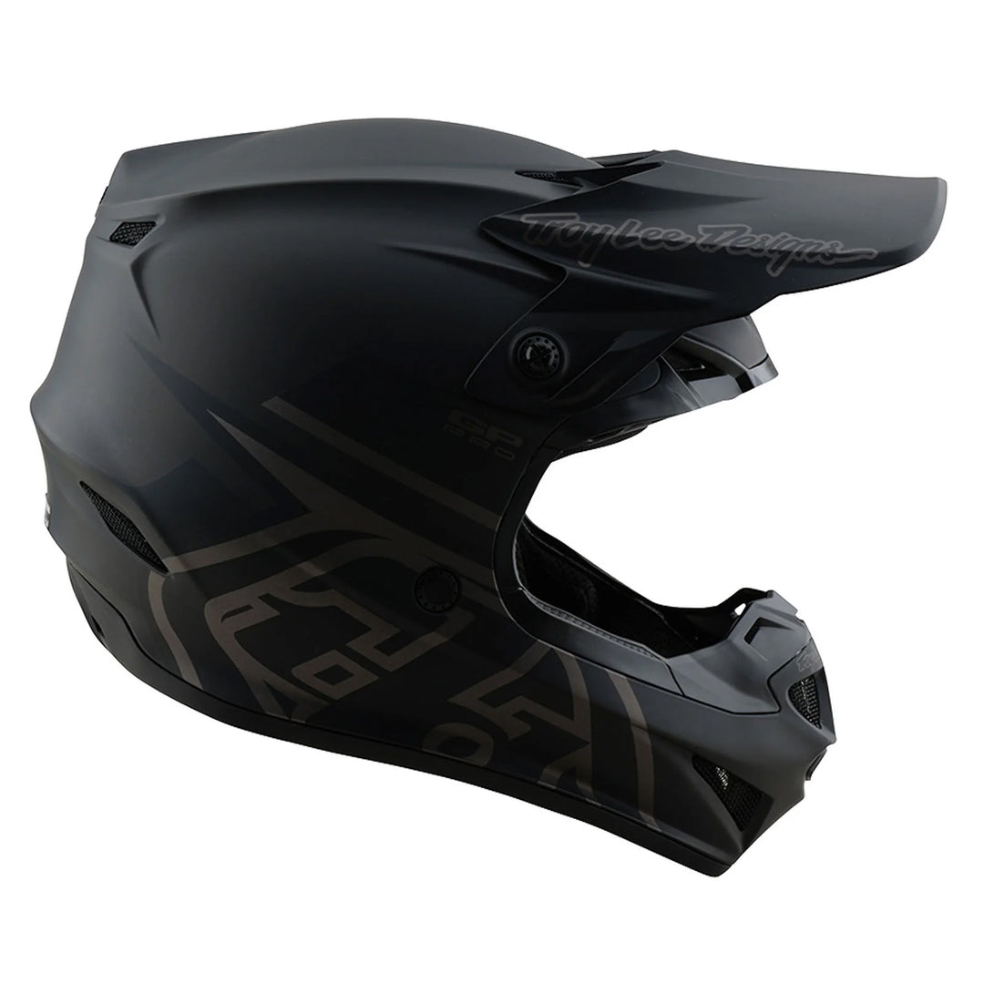 Troy Lee Designs GP Pro Mono Helmet Black - Right Side View