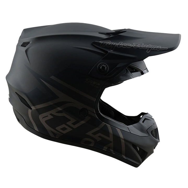 Troy Lee Designs GP Pro Mono Helmet Black - Right Side View