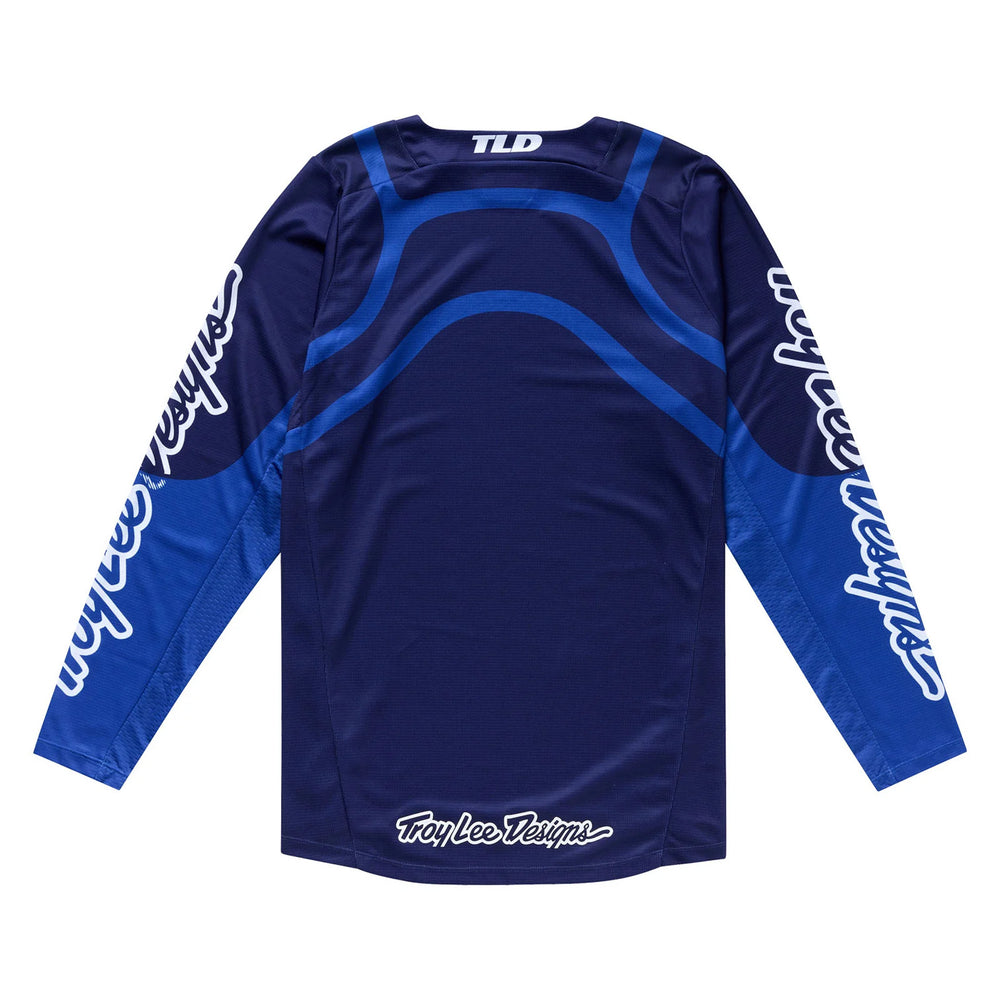 Troy Lee Designs GP Pro Swerve Jersey Navy/Blue - Rear View