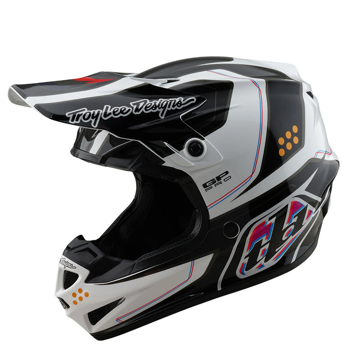 Troy Lee Designs GP Pro Trooper Helmet White - Front Left Side View