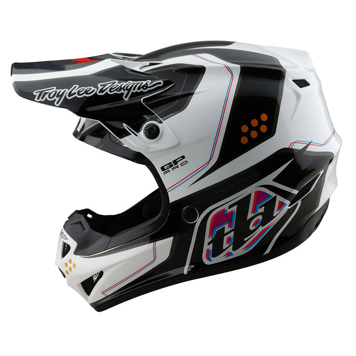 Troy Lee Designs GP Pro Trooper Helmet White - Left Side View