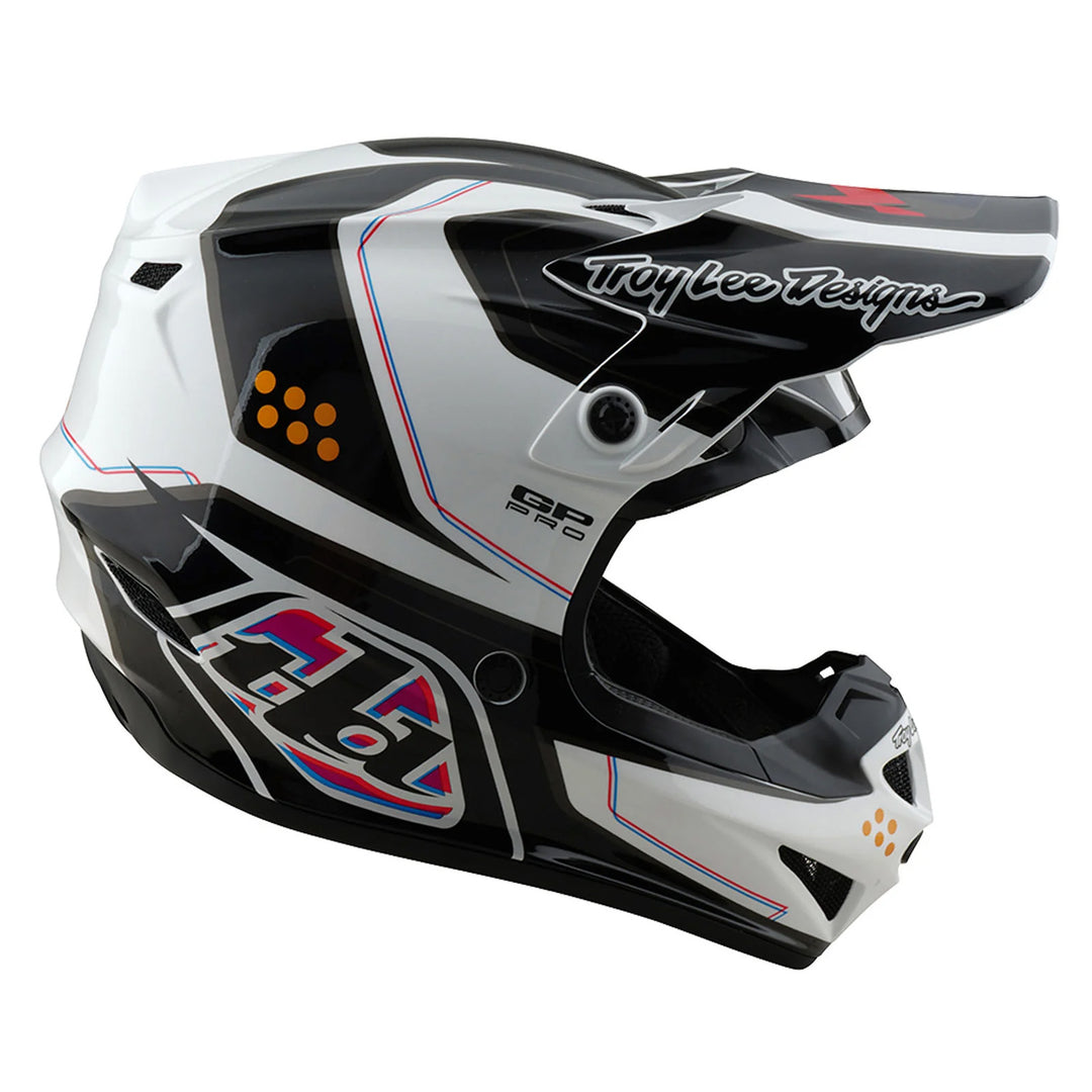Troy Lee Designs GP Pro Trooper Helmet White - Right Side View