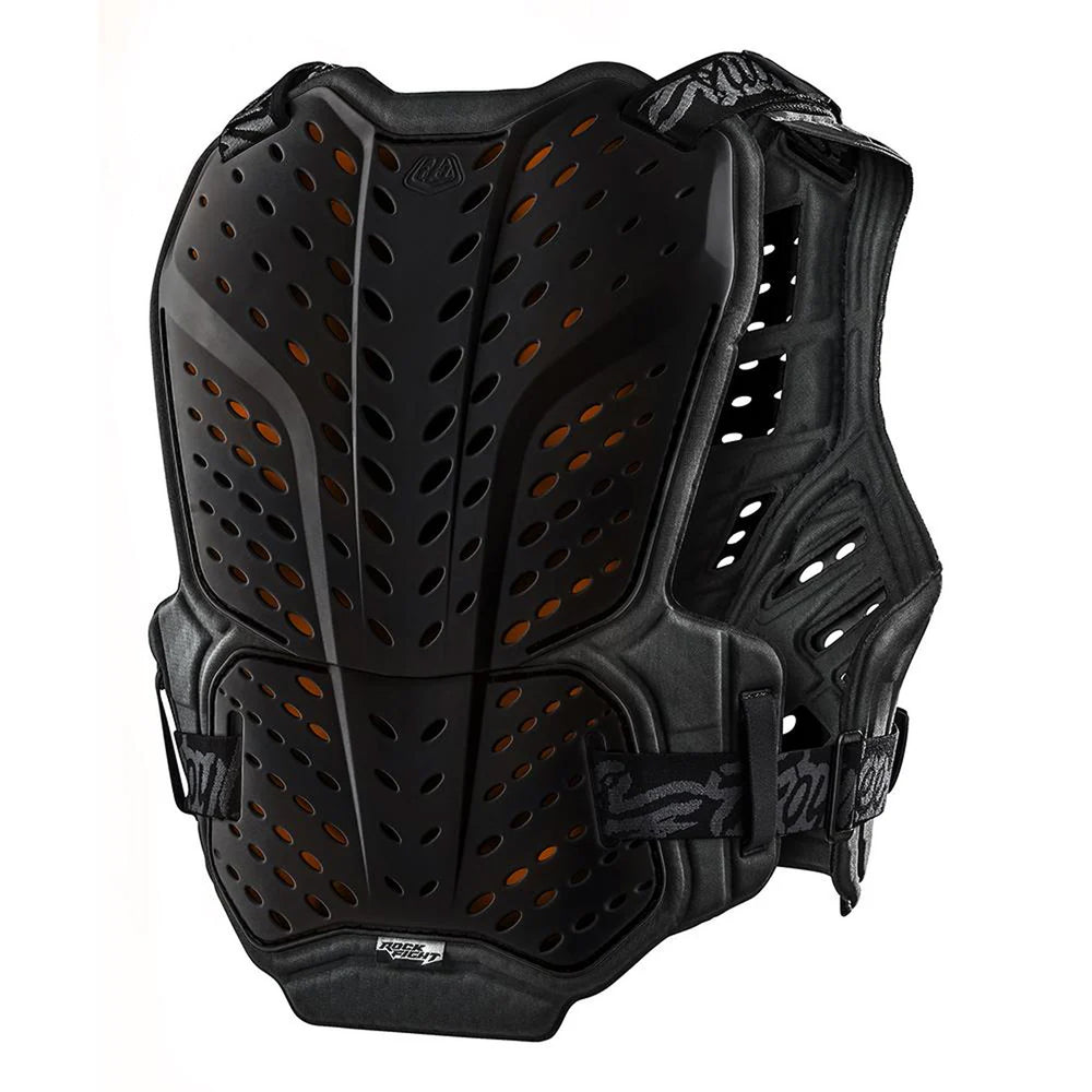 Troy Lee Designs Rockfight CE Chest Protector Black - Rear Side View