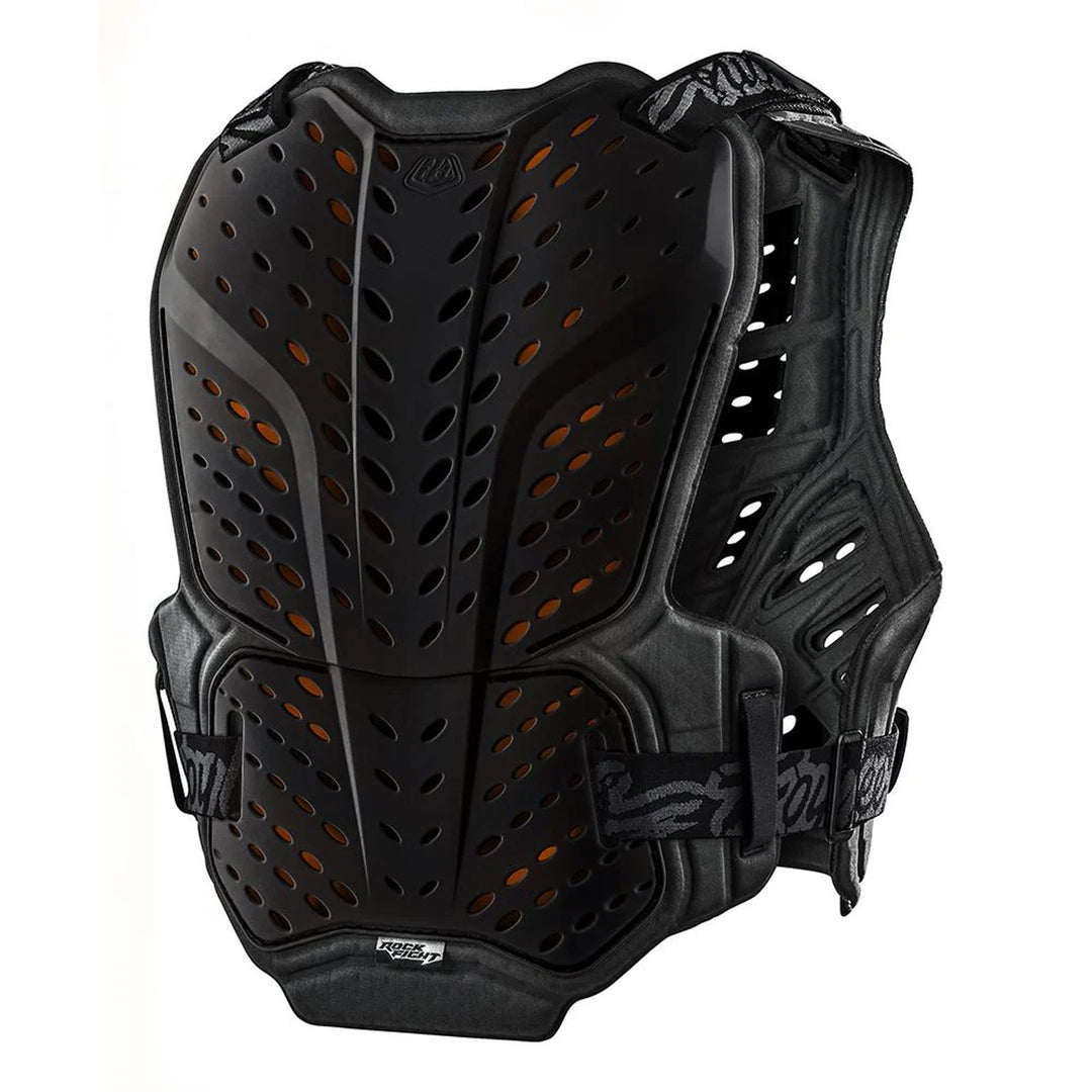 Troy Lee Designs Rockfight CE Chest Protector Black - Rear Side View