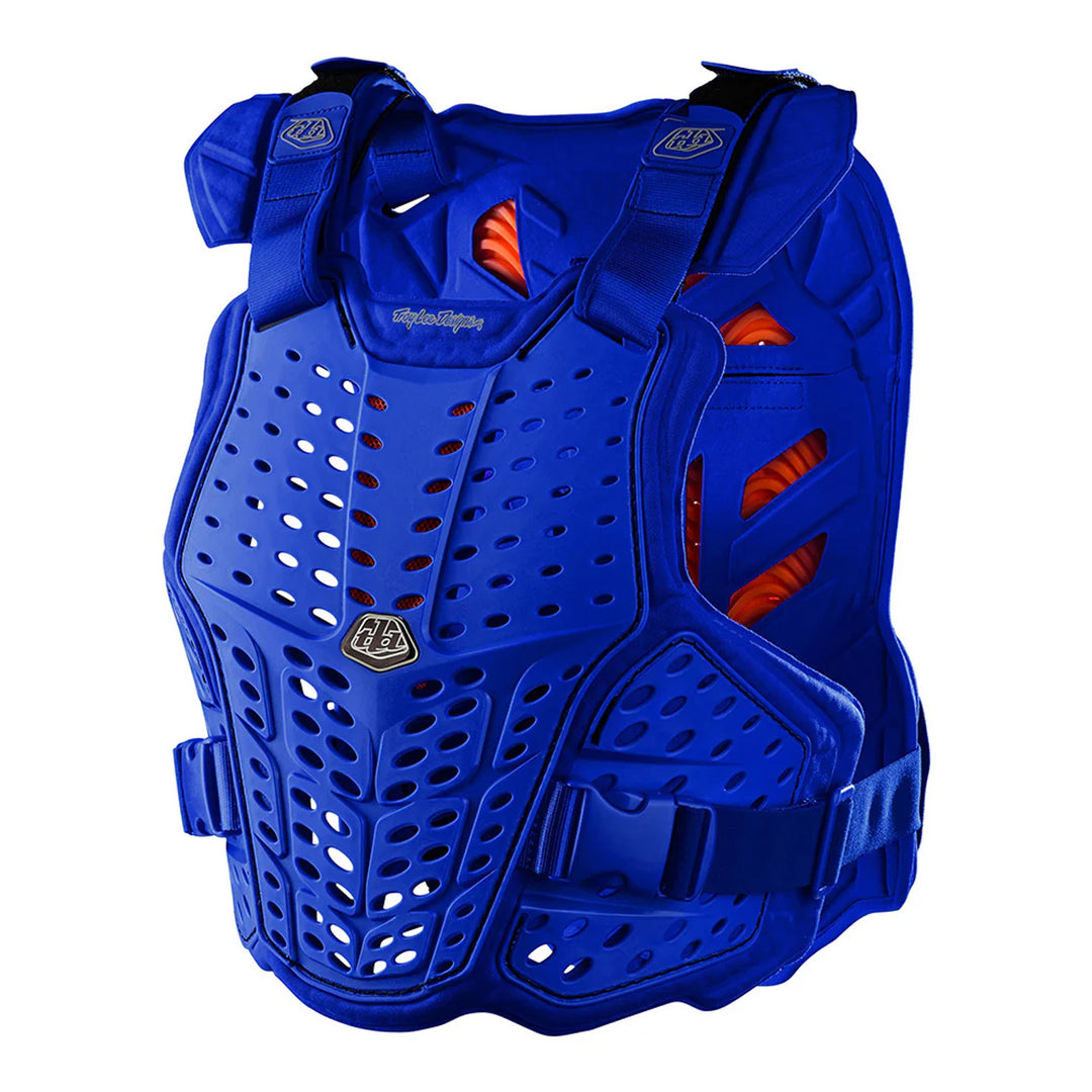 Troy Lee Designs Rockfight CE Chest Protector Blue - Front Side View