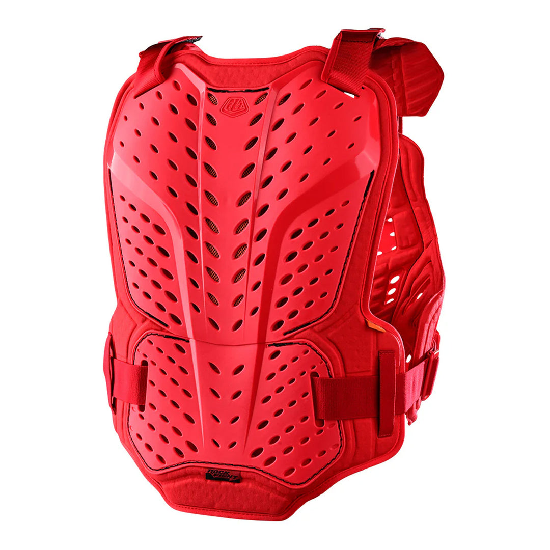 Troy Lee Designs Rockfight CE Chest Protector Red - Rear Side View