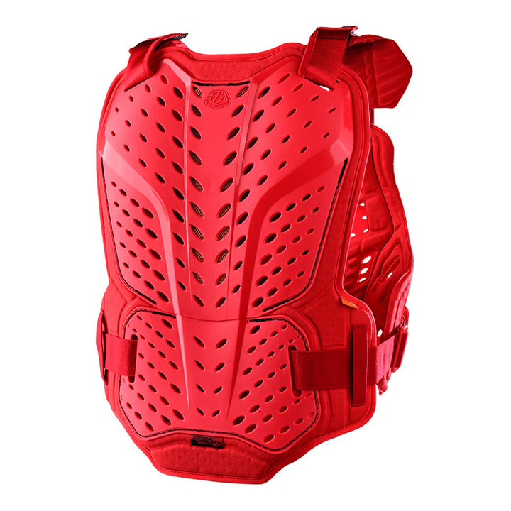Troy Lee Designs Rockfight CE Chest Protector Red - Rear Side View