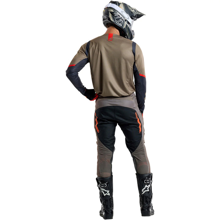 Troy Lee Designs Scout GP Ripper Jersey Tarmac - Full Rear View of Model Wearing Jersey
