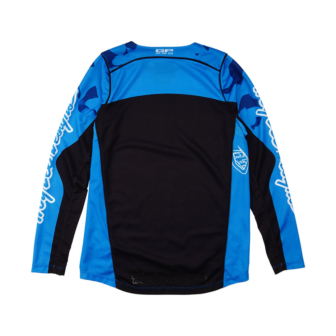 Troy Lee Designs Youth GP Pro Blotted Jersey Bright Blue - Rear View