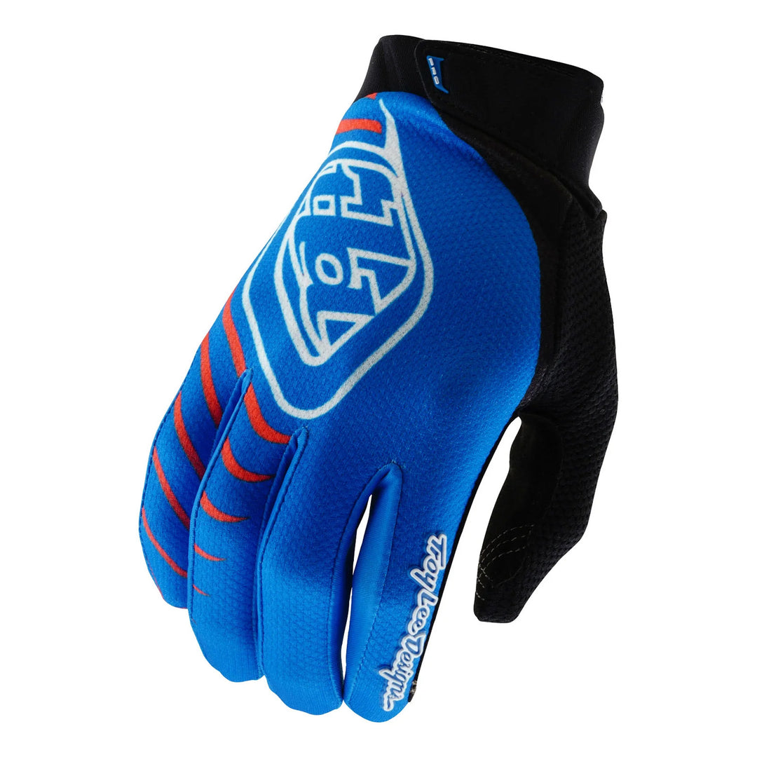 Troy Lee Designs Youth GP Pro Mono Gloves Blue - Back of Hand View