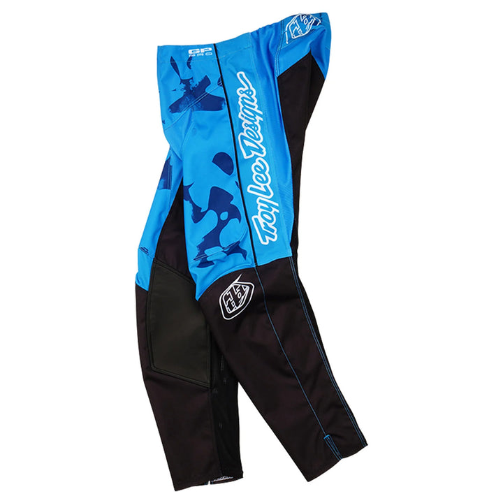Troy Lee Designs Youth GP Pro Blotted Pants Bright Blue - Side View