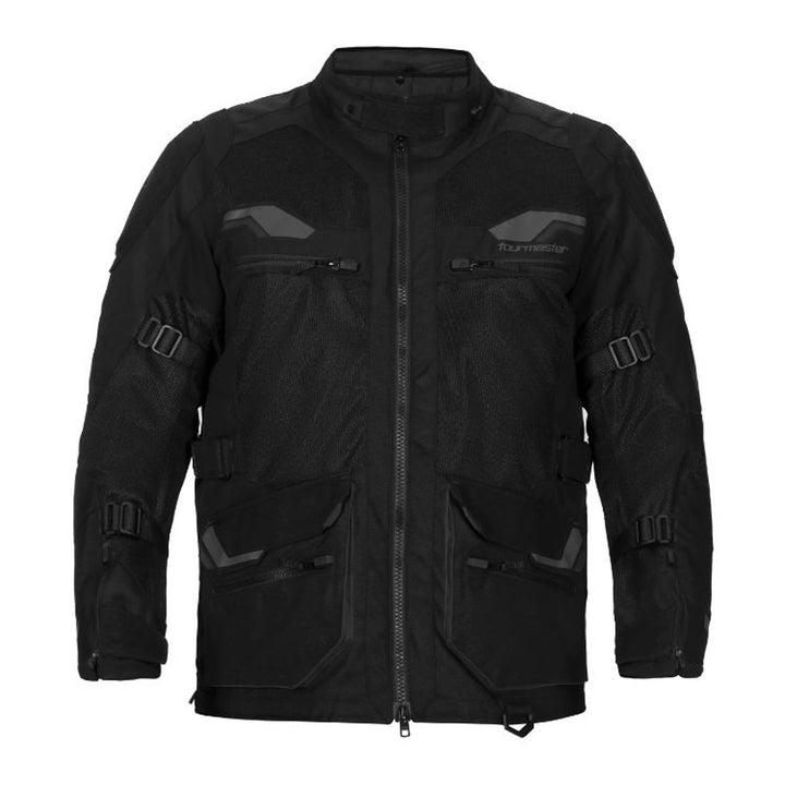 Tourmaster Horizon Line Men's Ridgecrest Jacket Black/Black - Front View
