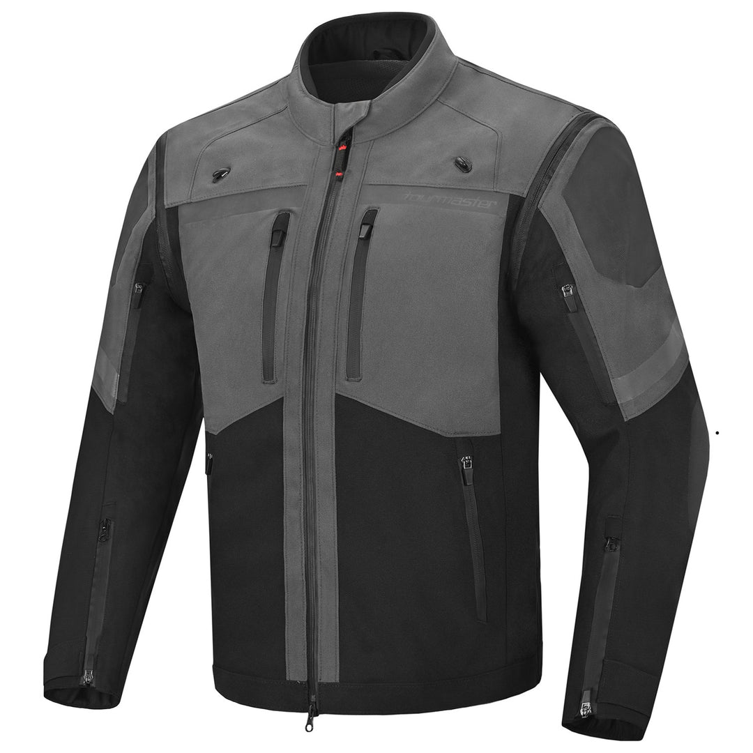 Tourmaster Adventure Lite Jacket Grey/Black - Front View
