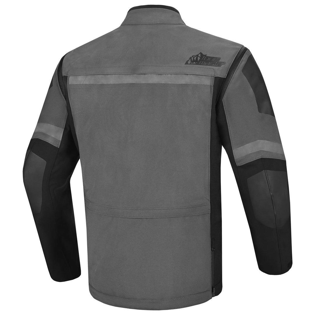 Tourmaster Adventure Lite Jacket Grey/Black - Rear View