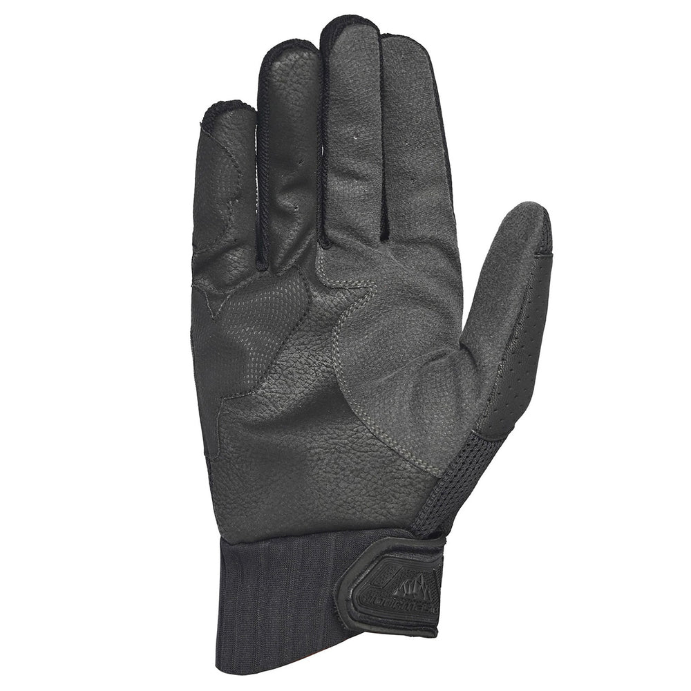 Tourmaster Adventure Lite Armored Gloves Black/Black - Palm View