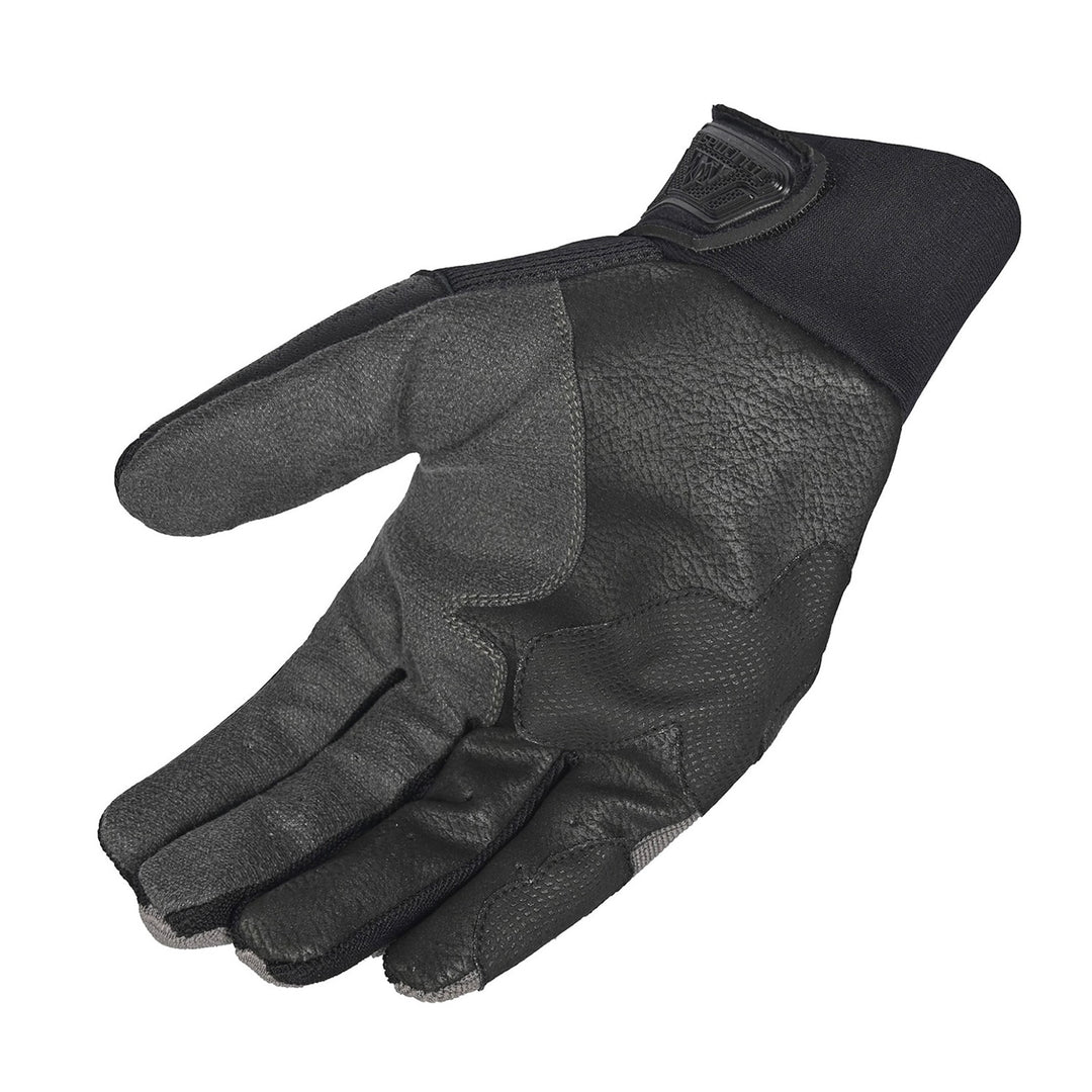 Tourmaster Adventure Lite Armored Gloves Black/Grey - Angled Palm View