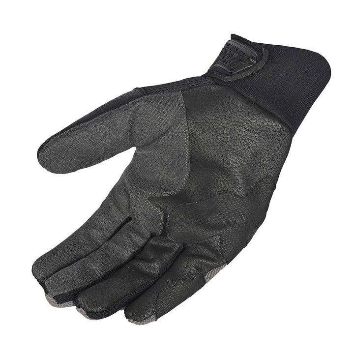 Tourmaster Adventure Lite Armored Gloves Black/Grey - Angled Palm View