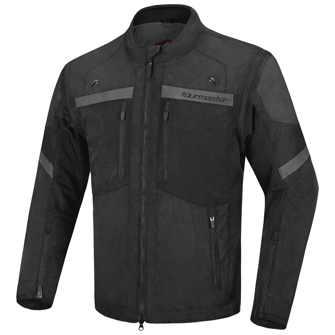 Tourmaster Adventure Lite Mesh Jacket Black - Front View