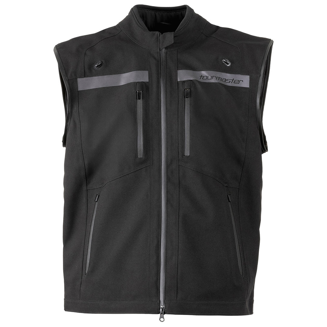 Tourmaster Adventure Lite Mesh Jacket Black - Front View with Zippered Sleeve Removed