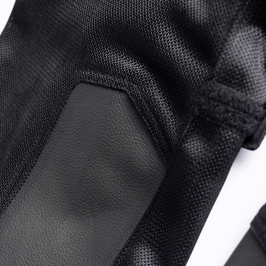 Tourmaster Adventure Lite Mesh Pants Black - Close-Up of Leather Panel