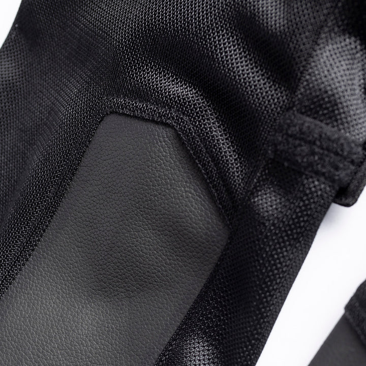 Tourmaster Adventure Lite Mesh Pants Black - Close-Up of Leather Panel