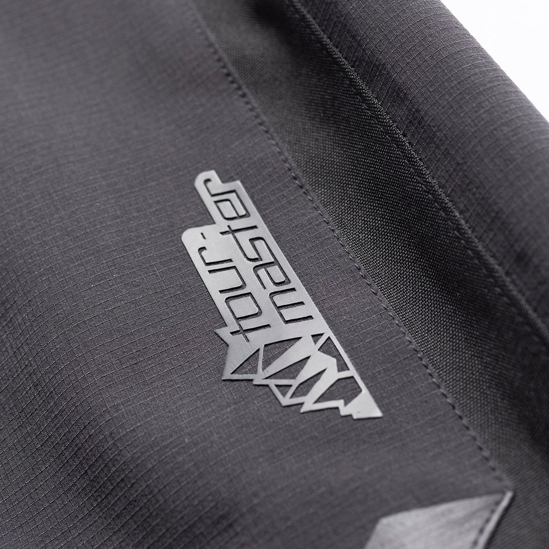 Tourmaster Adventure Lite Pants Black - Close-Up of Brand Logo on Leg