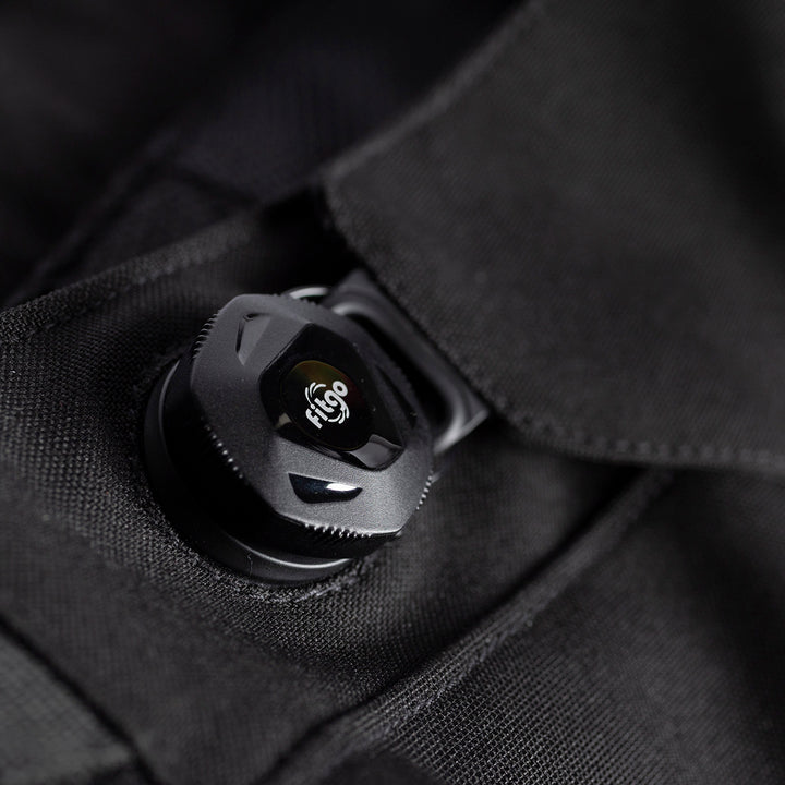 Tourmaster Adventure Lite Pants Black - Close-Up of Fitgo Twist Lock