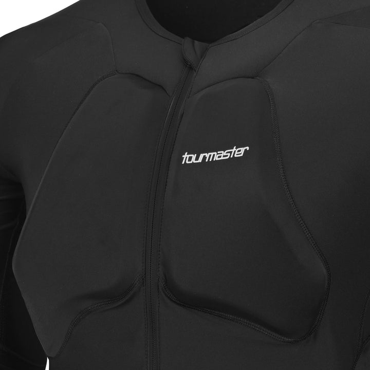 Tourmaster Armanox CE Body Protector Black - Close-Up of Chest