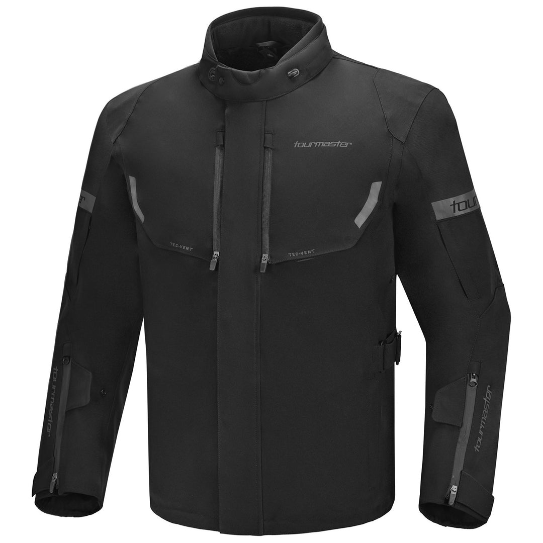 Tourmaster Discovery Jacket Black/Black - Front View
