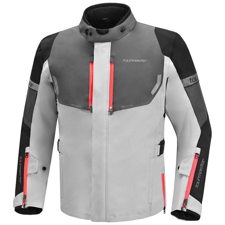 Tourmaster Discovery Jacket Grey/Gun - Front View