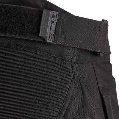 Tourmaster Intake Air Pants Black - Close-Up of Adjustable Waist Strap