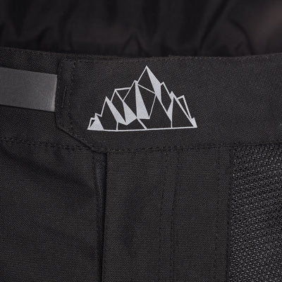 Tourmaster Intake Air Pants Black - Close-Up of Logo Graphic on Front