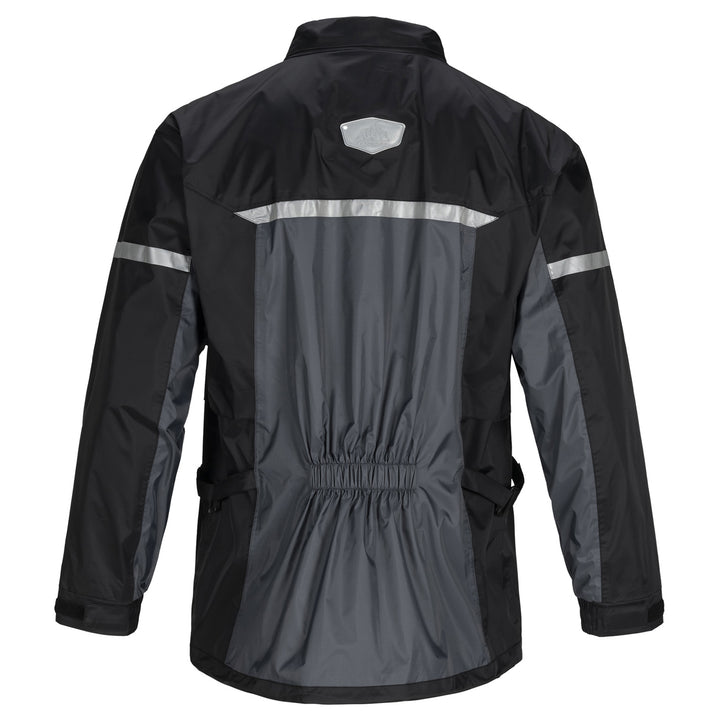 Tourmaster Sentry Rain Jacket Black - Rear View