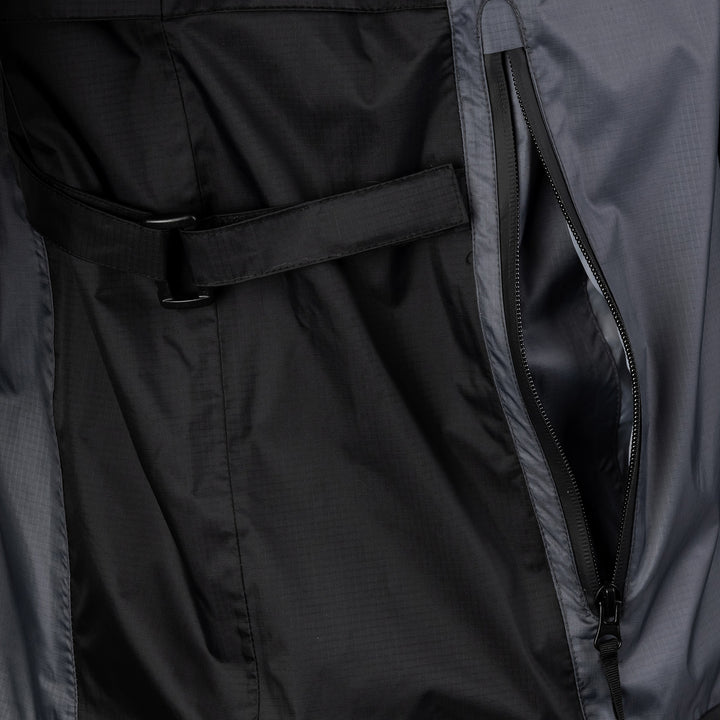 Tourmaster Sentry Rain Jacket Black - Close-Up of Open Pocket