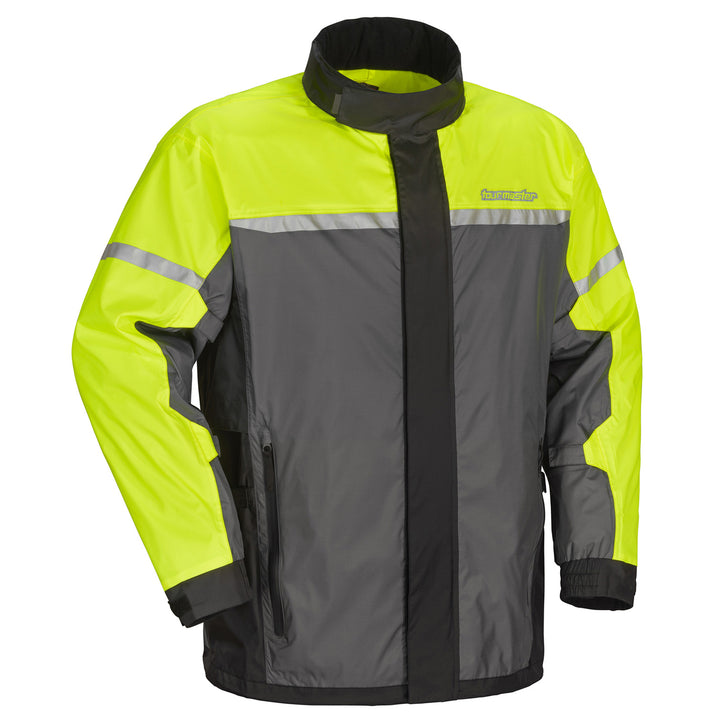 Tourmaster Sentry Rain Jacket Hi-Viz - Front View