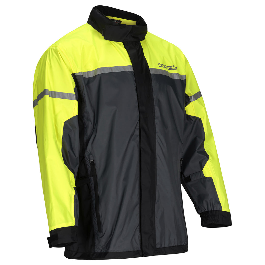 Tourmaster Sentry Rain Jacket Hi-Viz - Front Side View