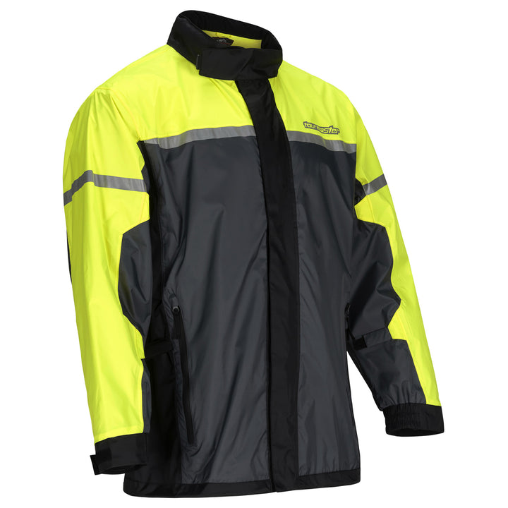 Tourmaster Sentry Rain Jacket Hi-Viz - Front Side View