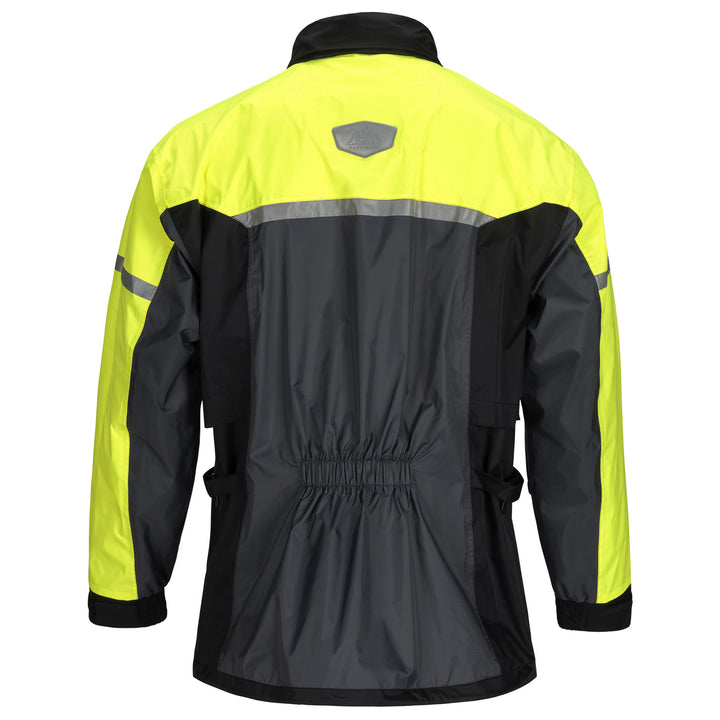Tourmaster Sentry Rain Jacket Hi-Viz - Rear View